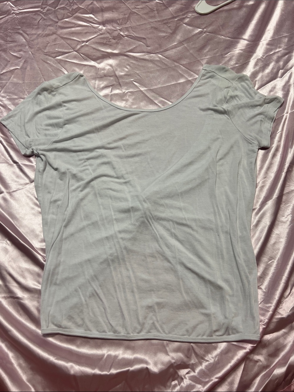 Women's Scoop Neck Short Sleeve Top - white